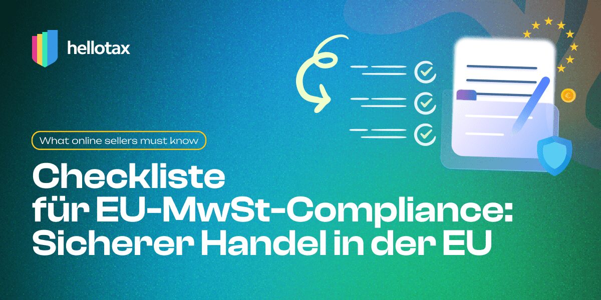 EU VAT Compliance Checkliste für Online-Händler 2026