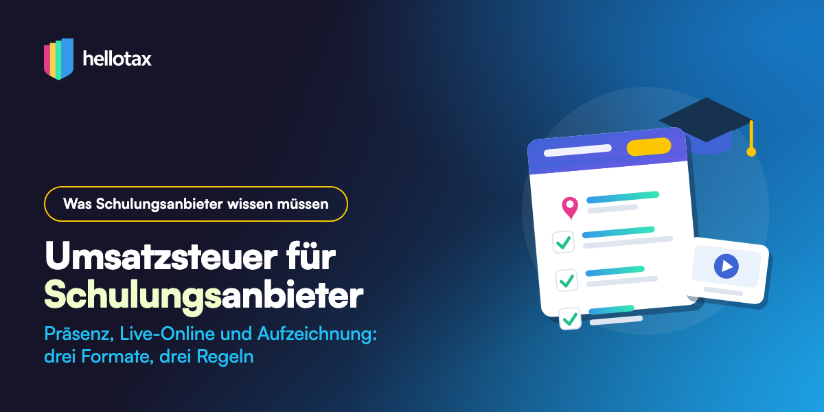 Umsatzsteuer für Schulungsanbieter und Kursanbieter in Europa