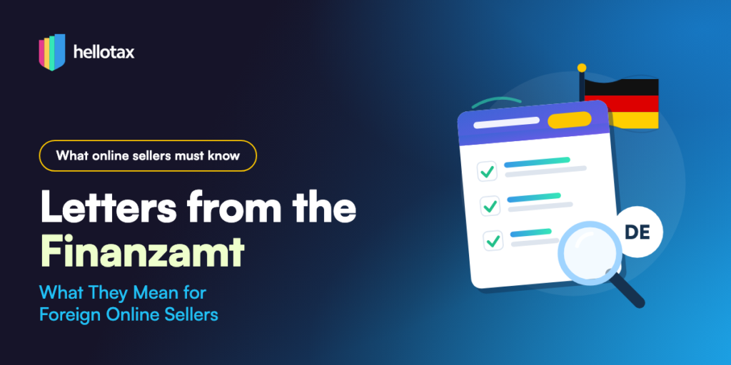 Letters from the German tax office (Finanzamt) explained for foreign online sellers